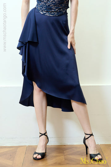 RUFFLES|SATIN CHIFFON