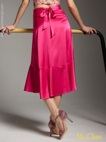 WRAP-AROUND RUFFLES| SATIN CHIFFON